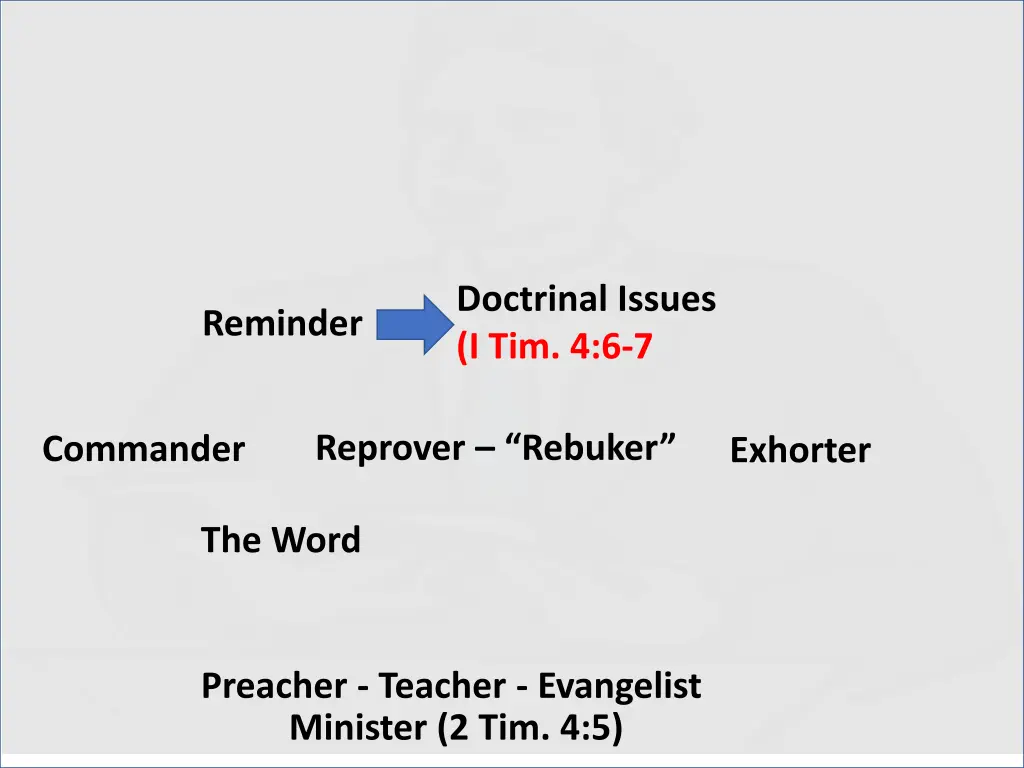 doctrinal issues i tim 4 6 7