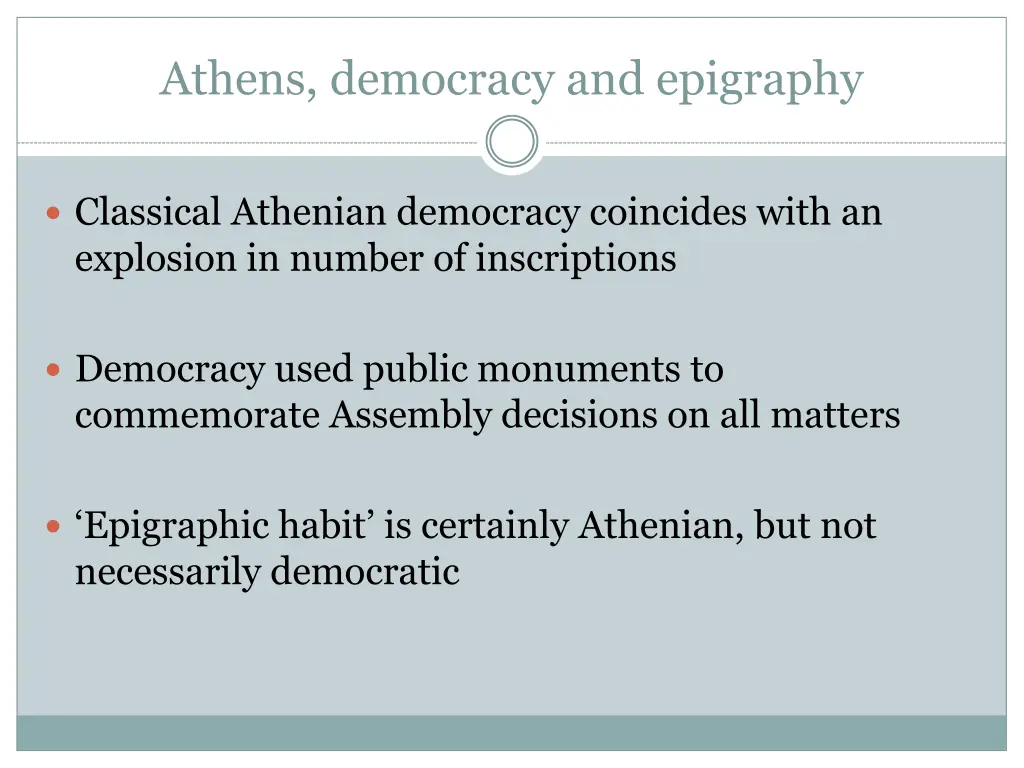 athens democracy and epigraphy