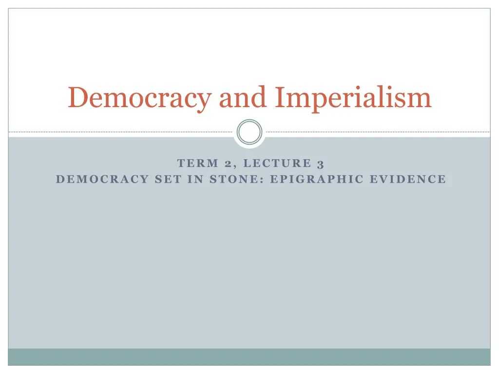 democracy and imperialism