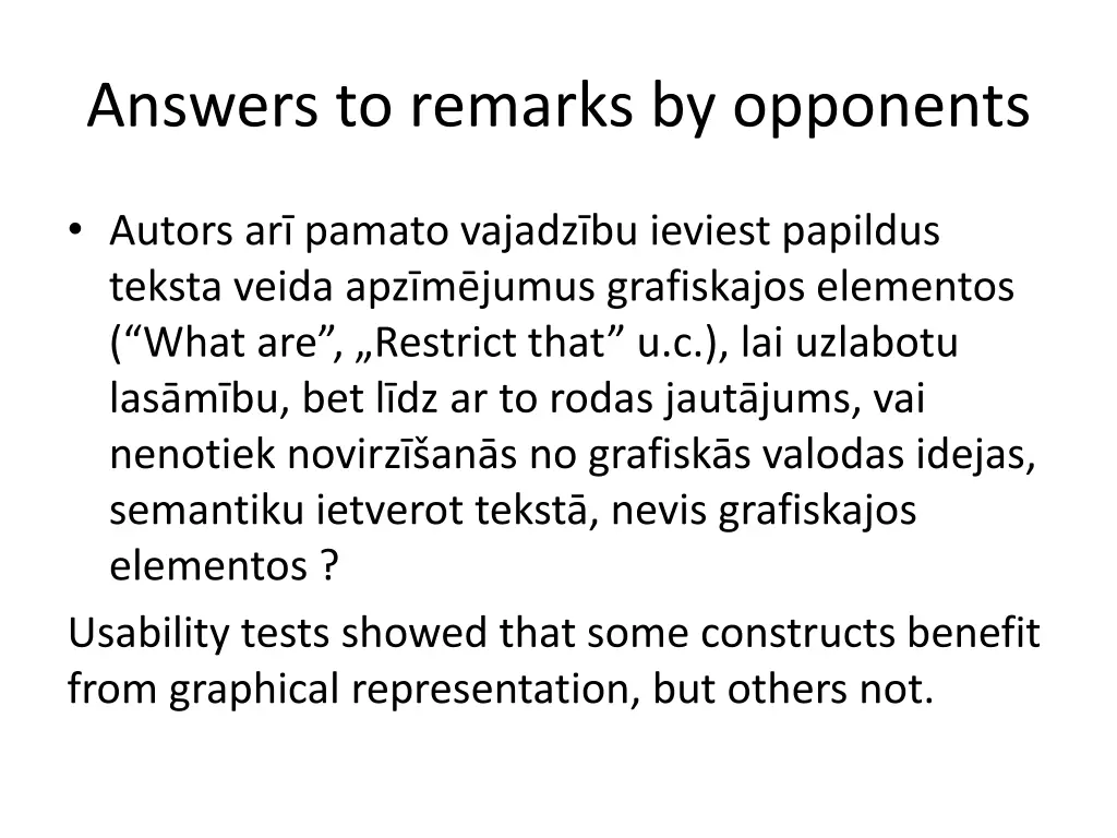 answers to remarks by opponents 2