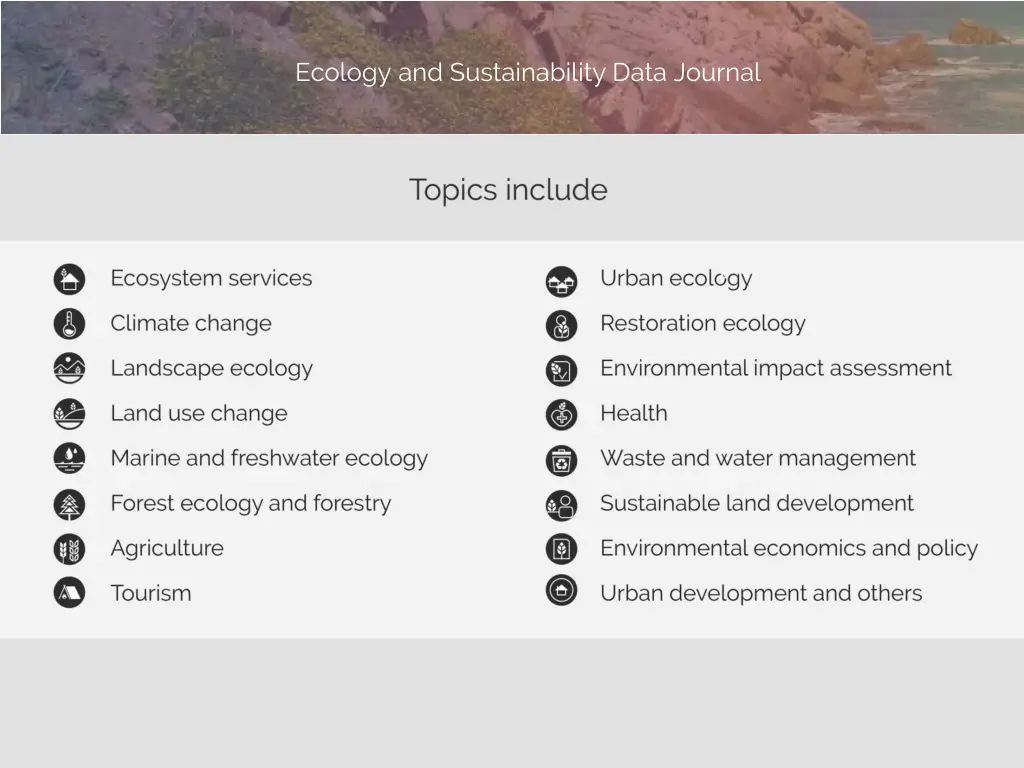 ecology and sustainability data journal 3