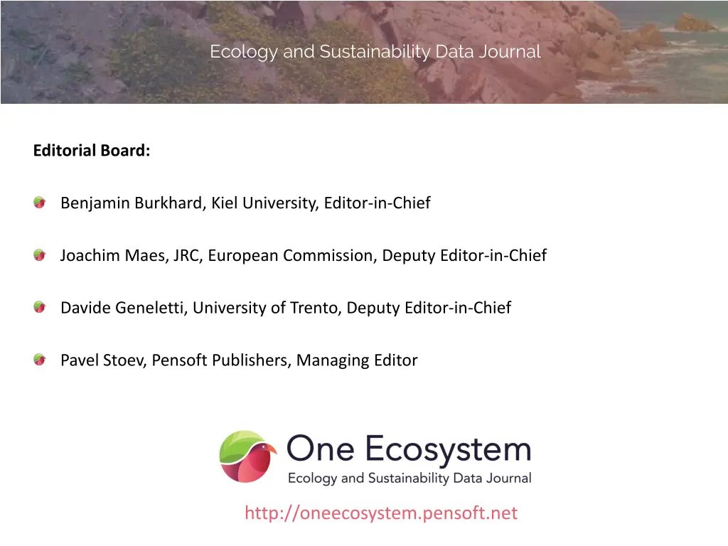 ecology and sustainability data journal 4