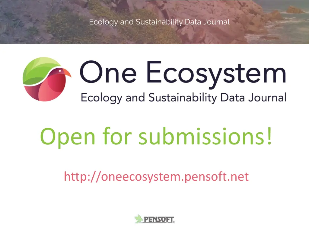 ecology and sustainability data journal