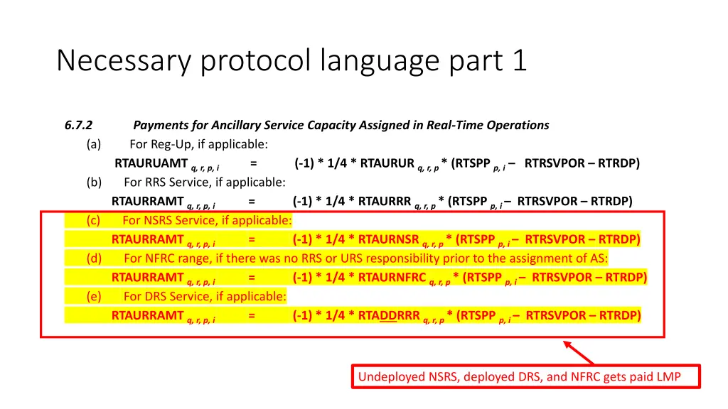 necessary protocol language part 1