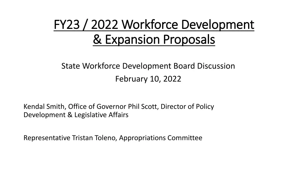 fy23 2022 workforce development fy23 2022