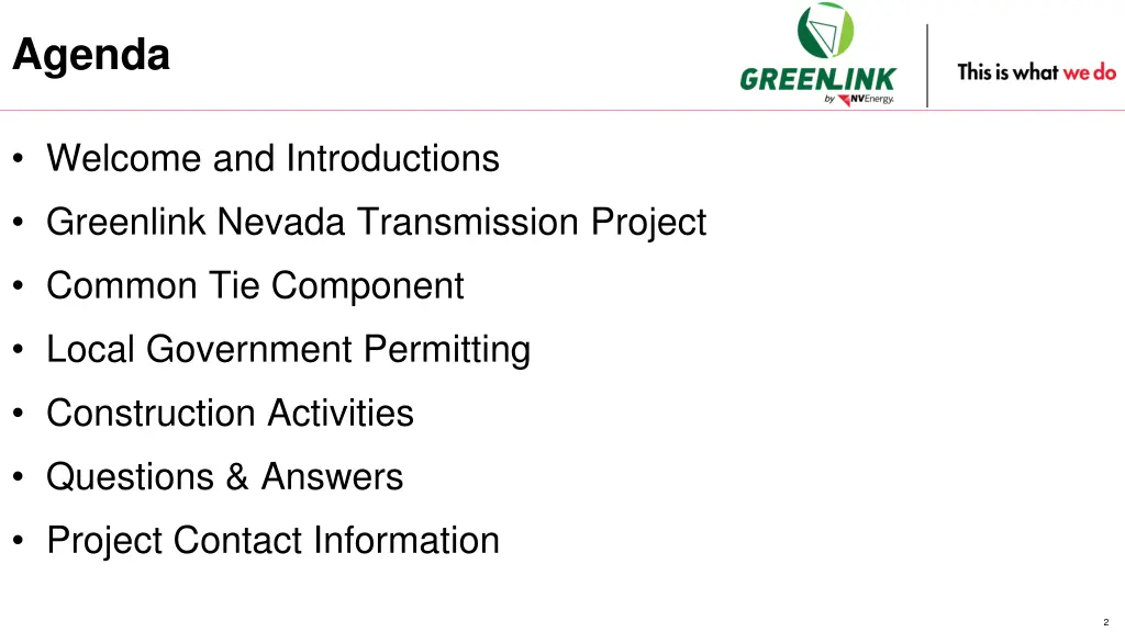 agenda