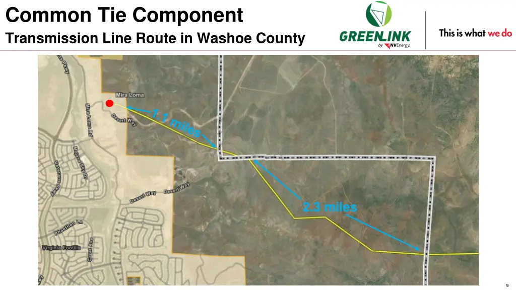common tie component transmission line route 2