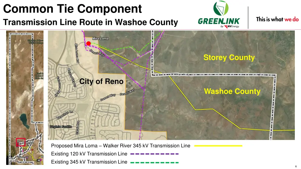 common tie component transmission line route