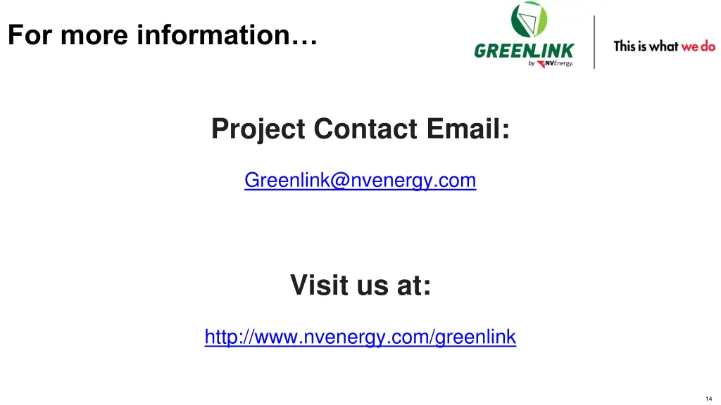 for more information