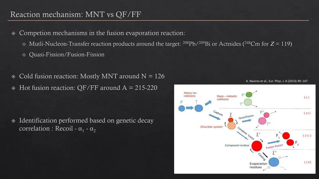 reaction mechanism mnt vs qf ff