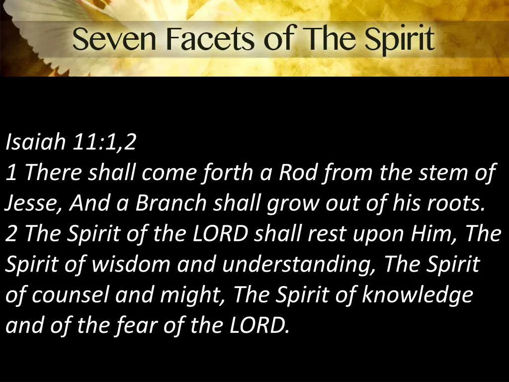 isaiah 11 1 2 1 there shall come forth a rod from
