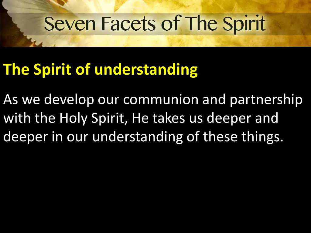 the spirit of understanding 5