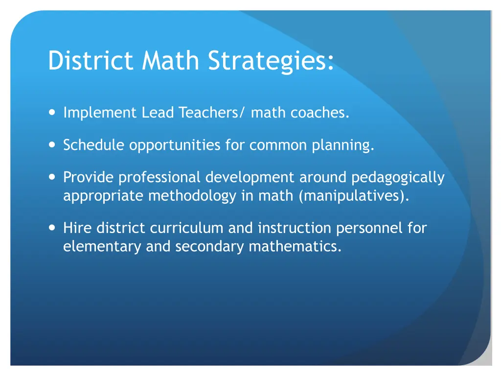 district math strategies 1