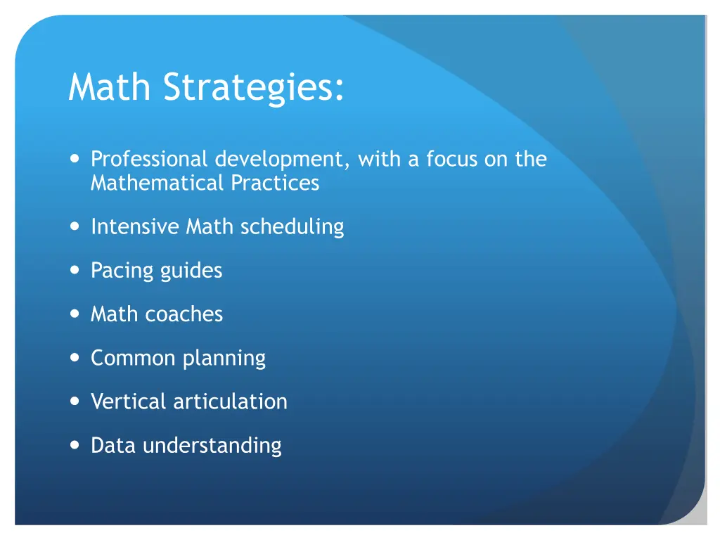 math strategies 1
