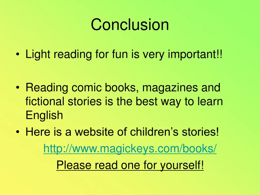 conclusion