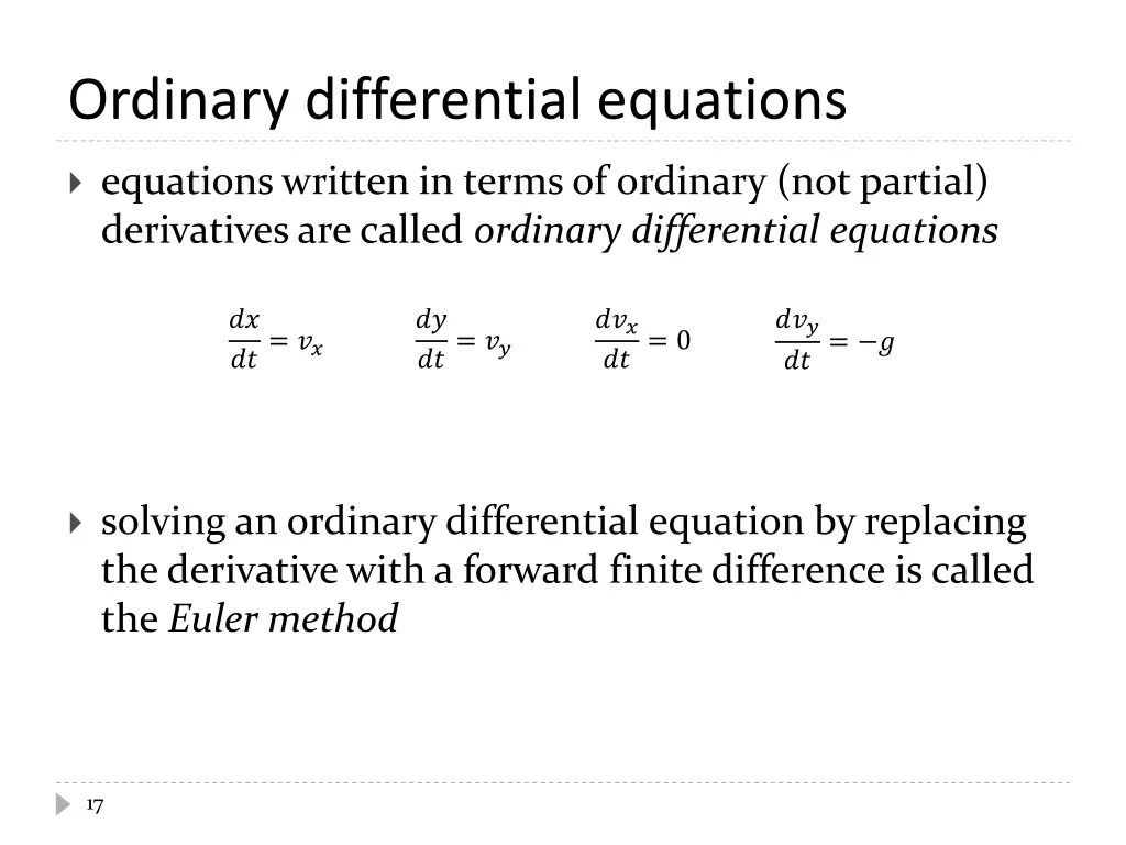 ordinary differential equations 1
