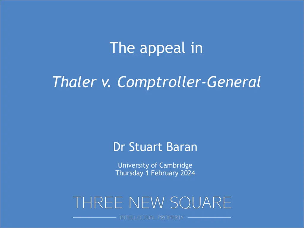 the appeal in