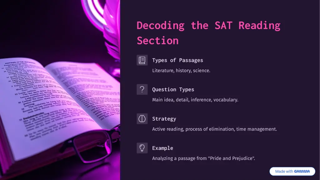 decoding the sat reading section