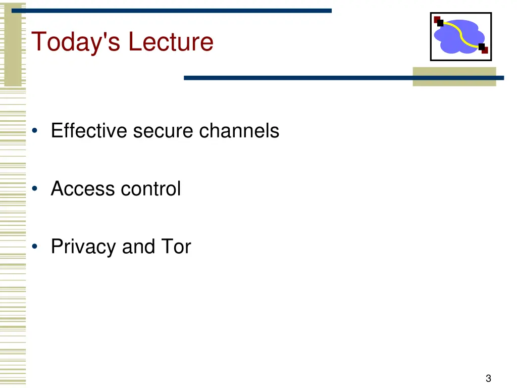 today s lecture