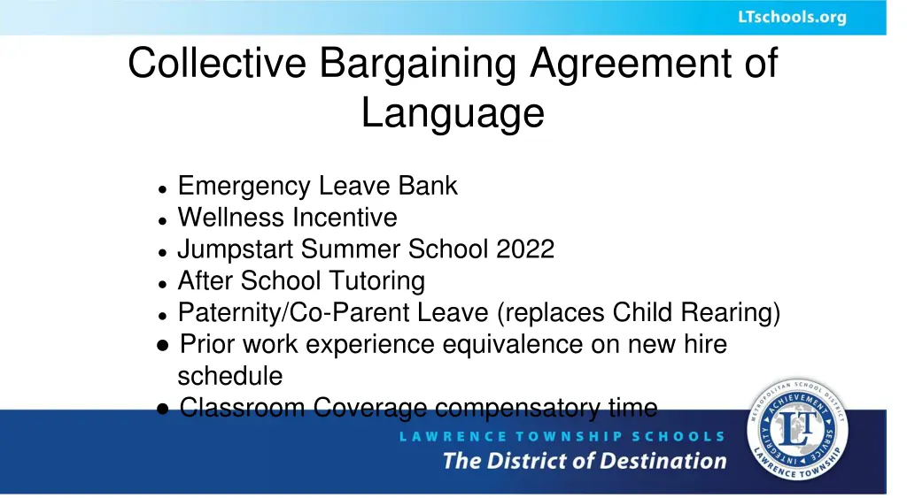 collective bargaining agreement of language