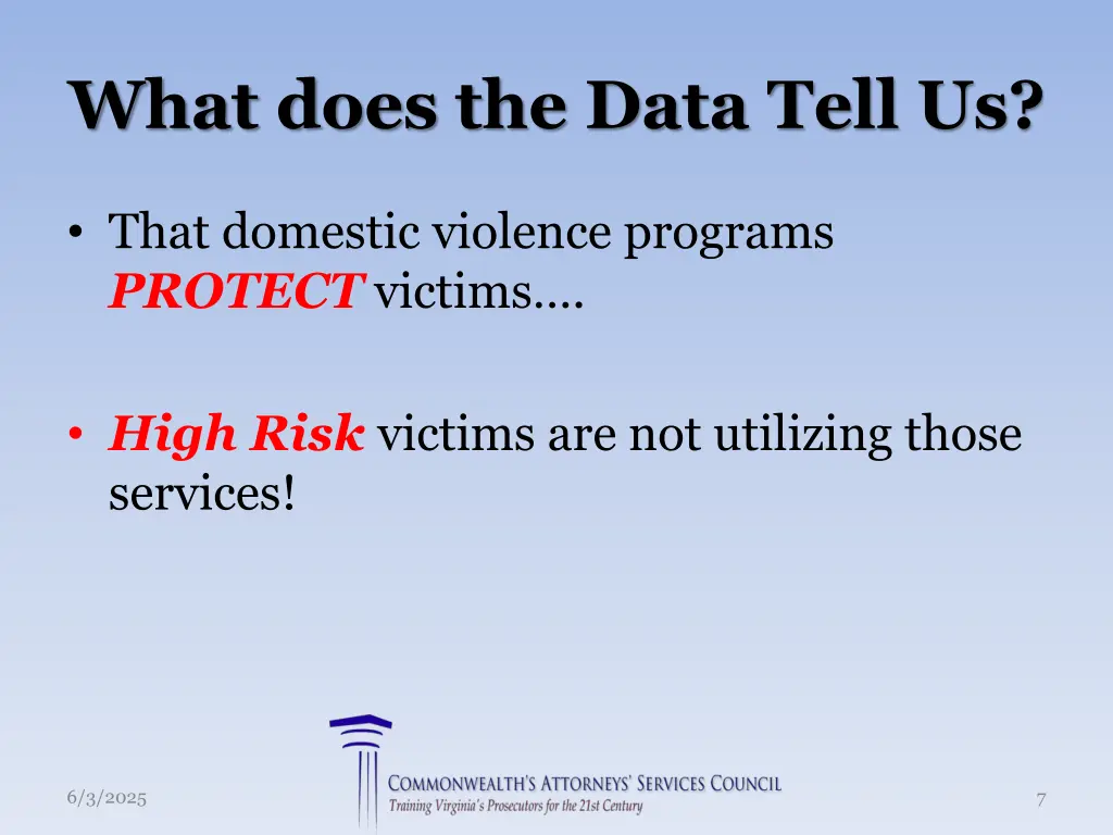 what does the data tell us