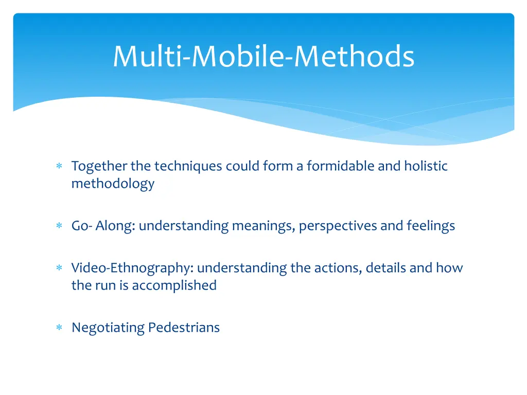 multi mobile methods