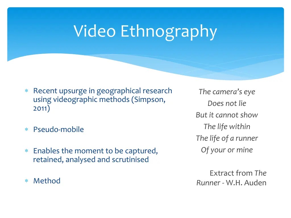 video ethnography