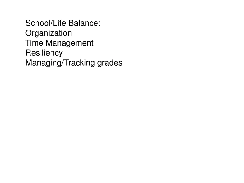 school life balance organization time management