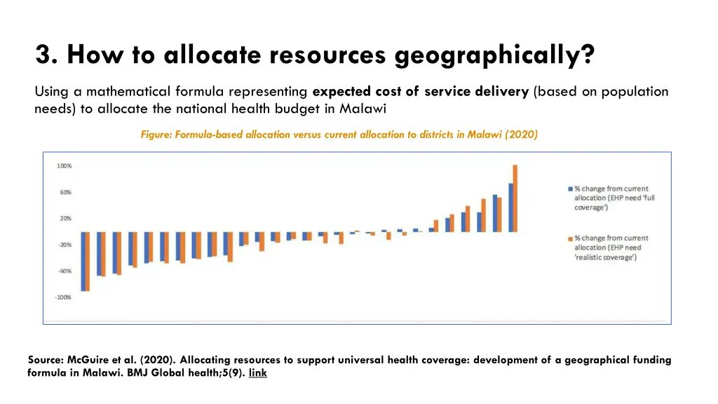 3 how to allocate resources geographically