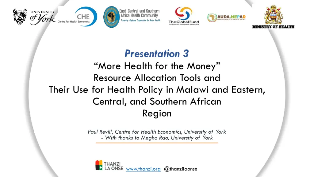 presentation 3 more health for the money resource