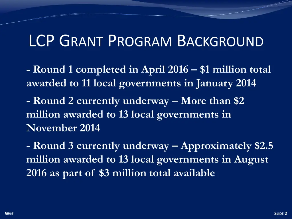 lcp g rant p rogram b ackground