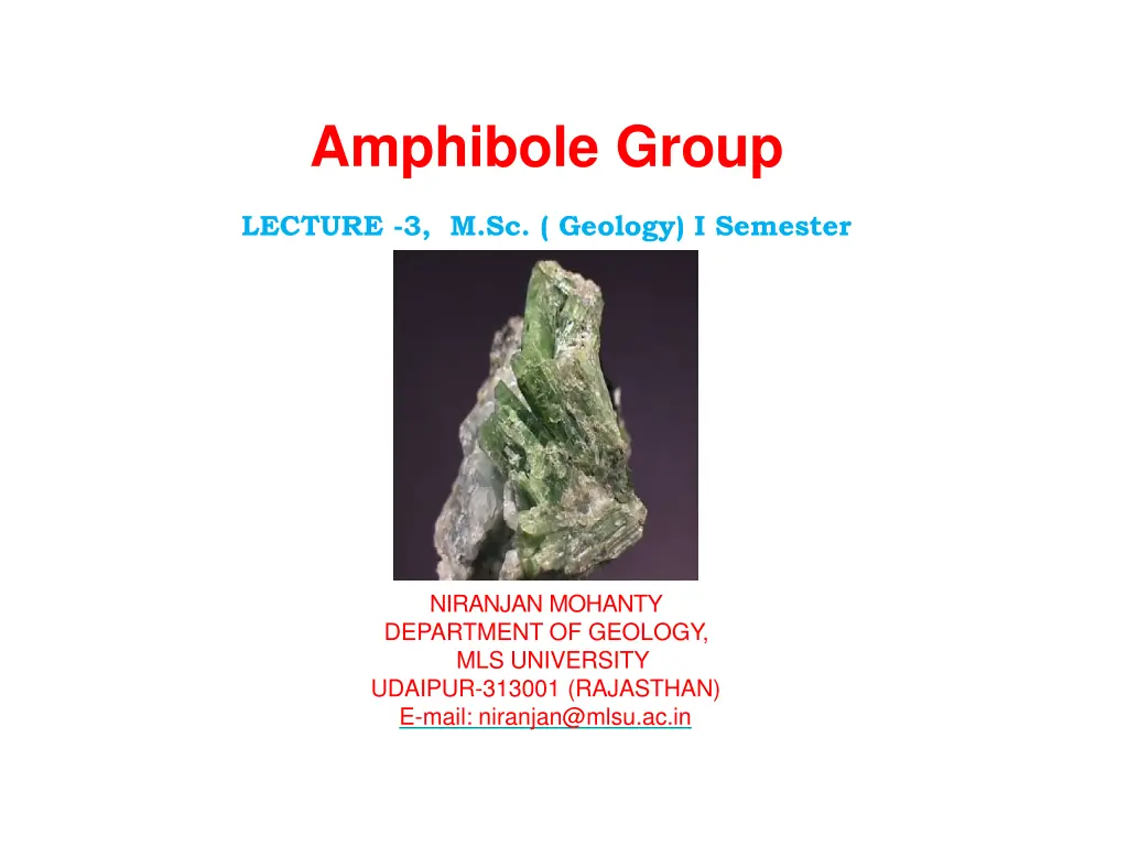 amphibole group
