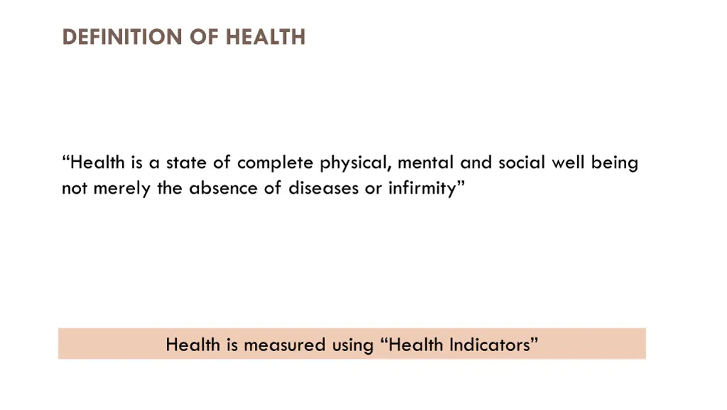 definition of health
