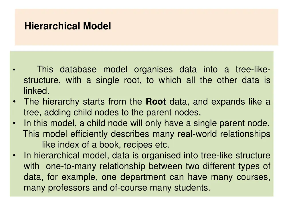 hierarchical model 1