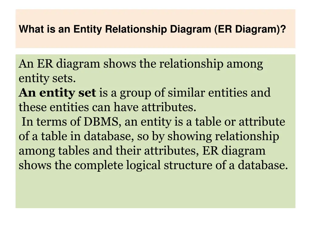 what is an entity relationship diagram er diagram