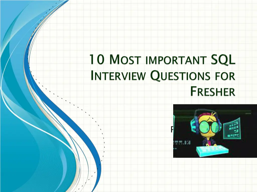 presenter name presentation date