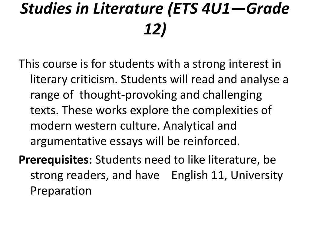 studies in literature ets 4u1 grade 12