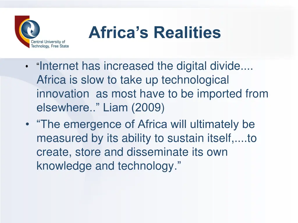 africa s realities 1