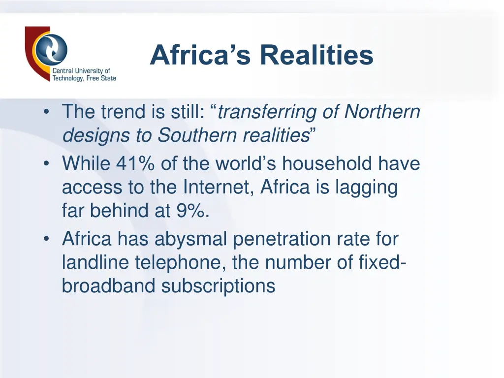 africa s realities