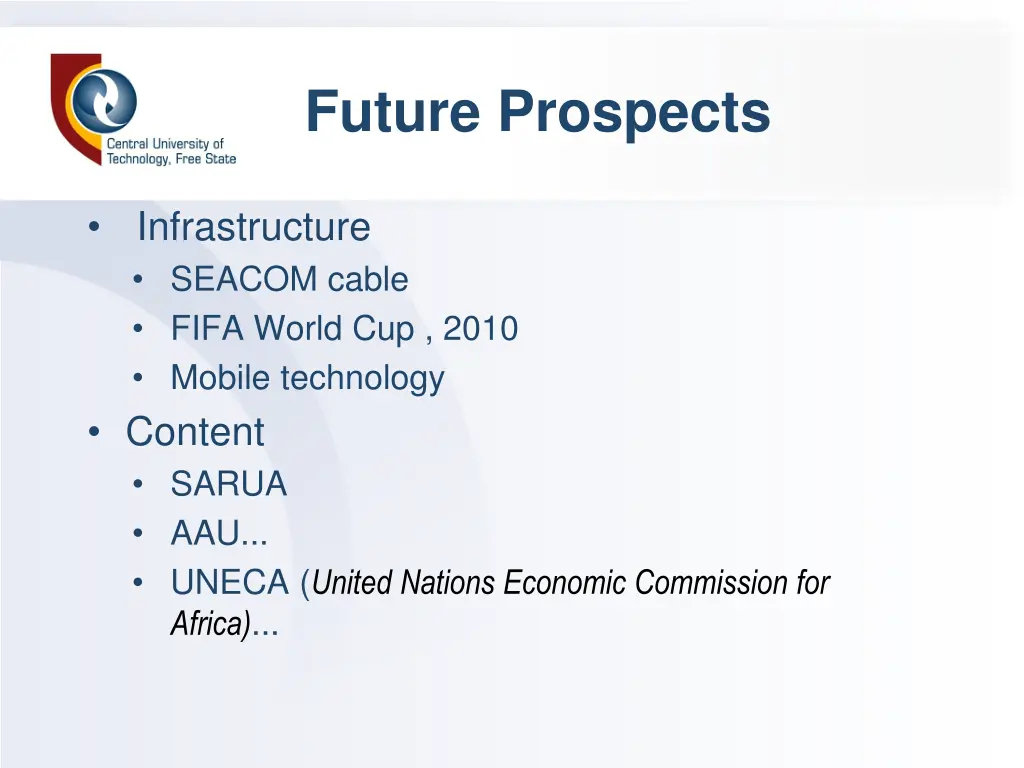 future prospects