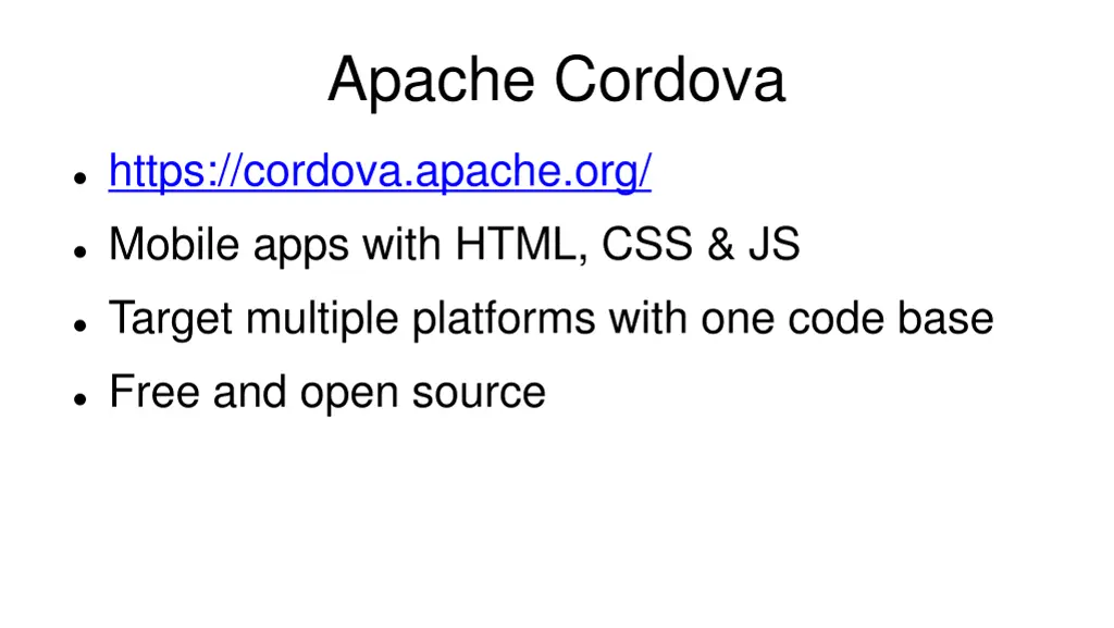 apache cordova
