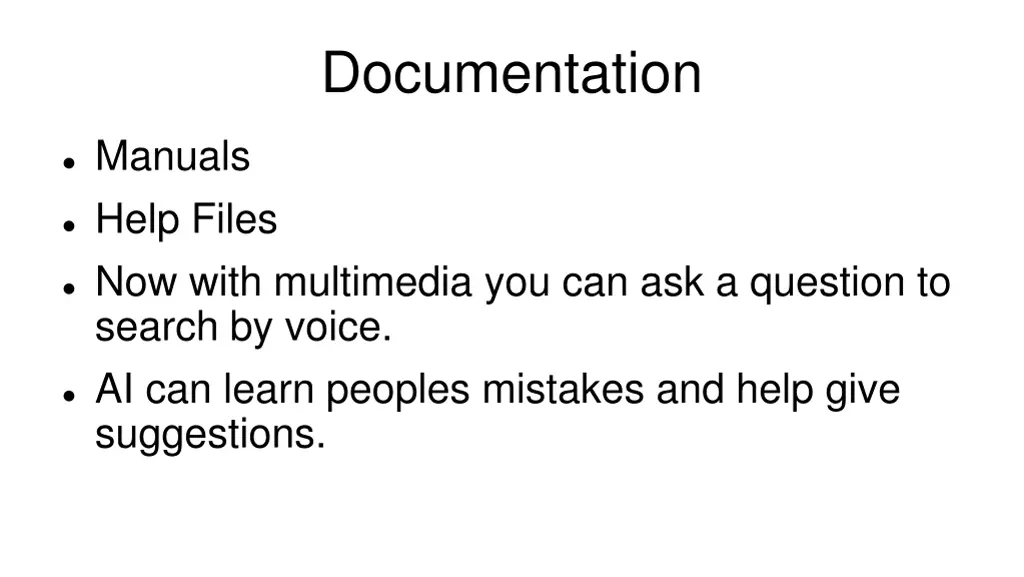 documentation