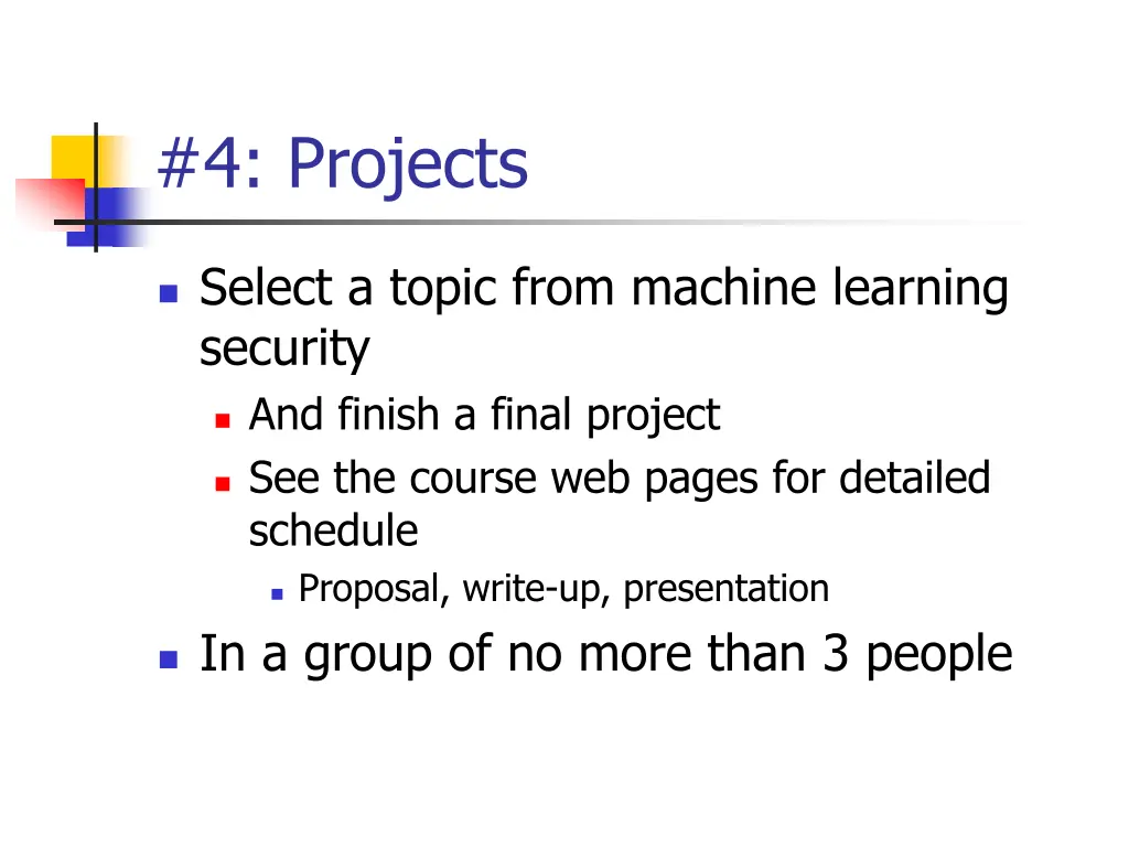 4 projects
