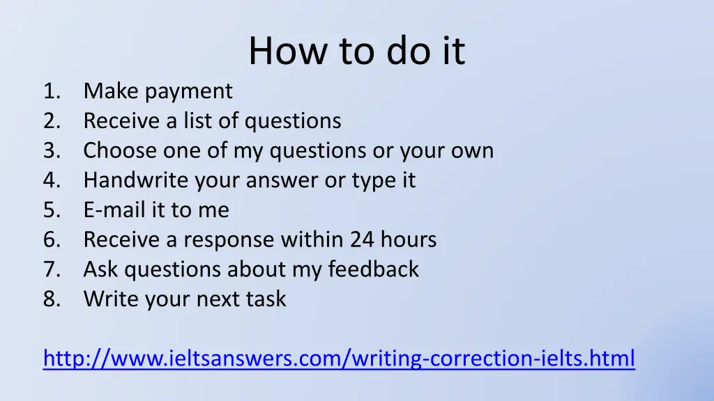 how to do it