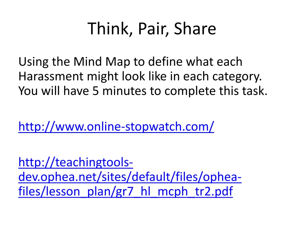 think pair share