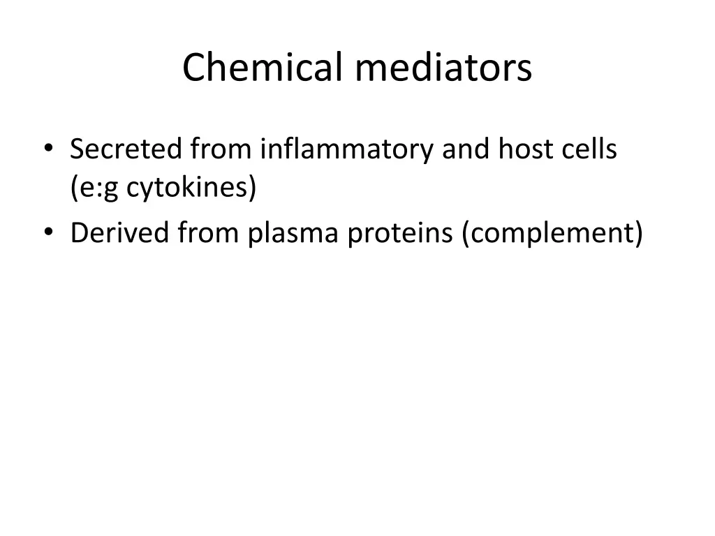 chemical mediators