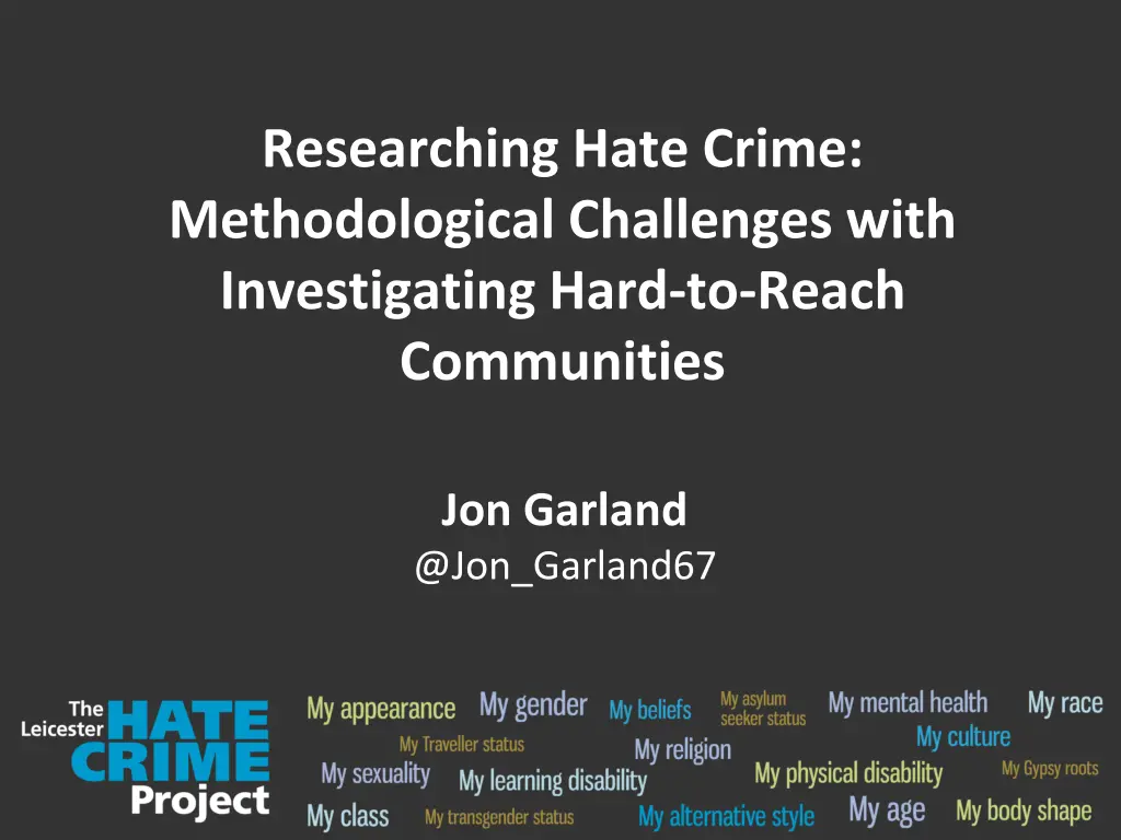 researching hate crime methodological challenges