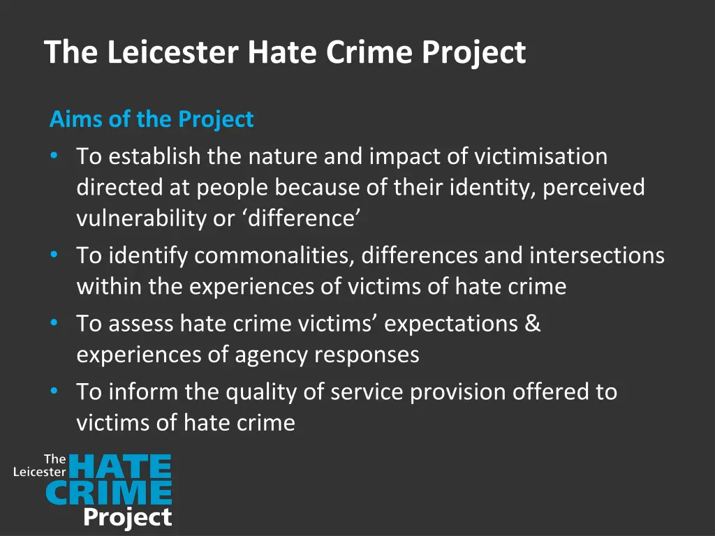 the leicester hate crime project 2