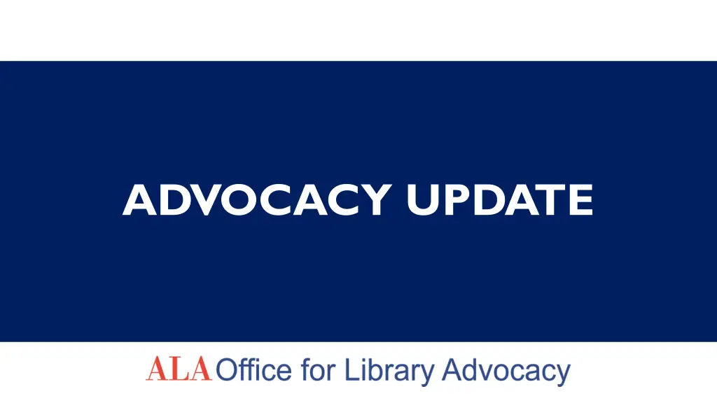 advocacy update