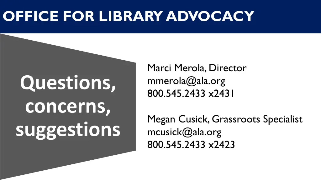 office for library advocacy